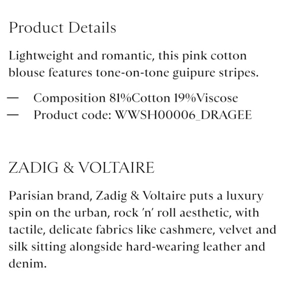 Zadig and Voltaire Teresa tomboy shirt - Picture 5 of 8